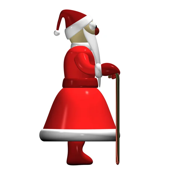 Santa Claus or Grandfather Frost, 3d, it is isolated. — Stock Photo, Image