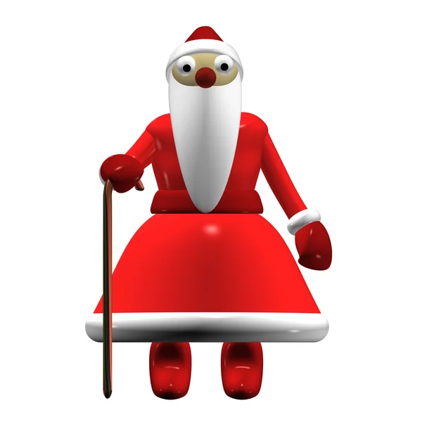 Санта-Клаус или Дед Мороз 3-го разряда, он изолирован . — стоковое фото
