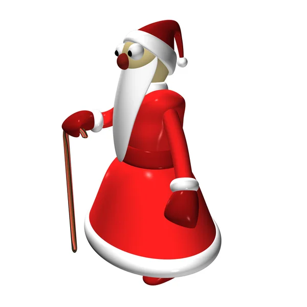Santa Claus o el abuelo Frost, 3d, está aislado . —  Fotos de Stock