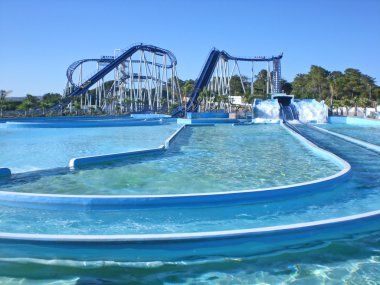 kaydırağı, aquapark, algarve, Portekiz.