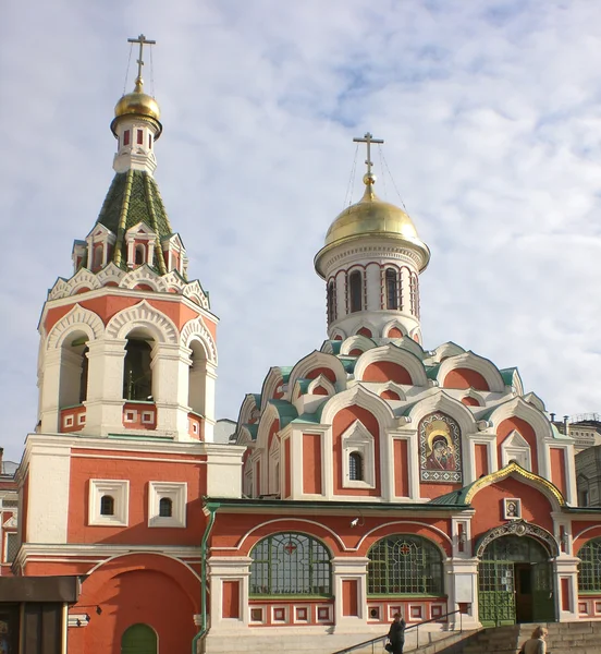 Fragment of a cathedral of Kazan Divine Mother, Moscow — Stock Photo, Image