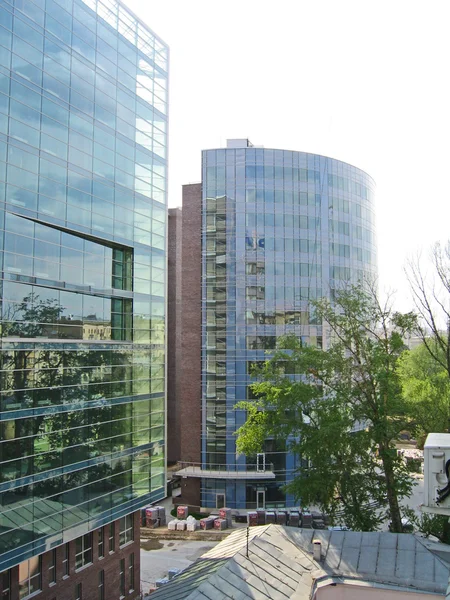 stock image Business center building in Letnikovsky Kozhevnichesky street, Moscow