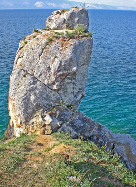 Baikal Insel Olkhon Bezirk Auf Einem Felsen Der Schamanka Russland — Stockfoto