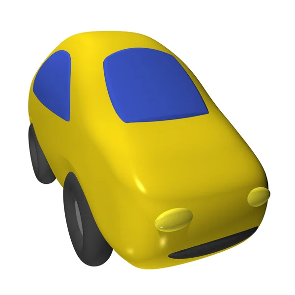 Маленький Игрушечный Автомобиль Изолирован — стоковое фото