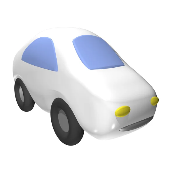 Маленький Игрушечный Автомобиль Изолирован — стоковое фото