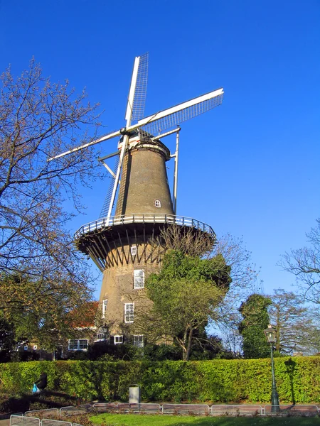 stock image The Netherlands, mill in the city of Leiden