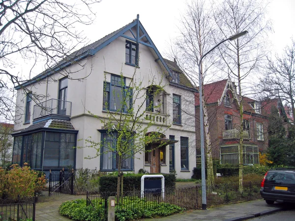 Nizozemsko, dům v městě haarlem. — Stock fotografie