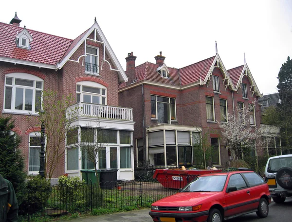 Nizozemsko Dům Městě Haarlem — Stock fotografie