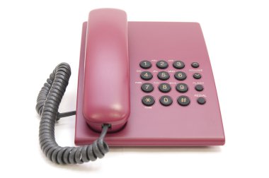 Colorful phone on white background clipart