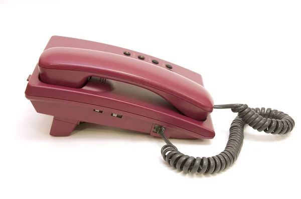 Telefon kolorowy na białym tle — Zdjęcie stockowe