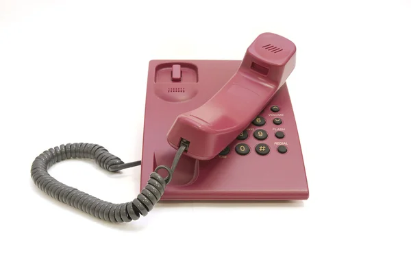 Buntes Telefon auf weißem Hintergrund — Stockfoto