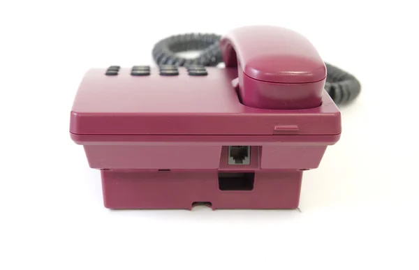 Telefon kolorowy na białym tle — Zdjęcie stockowe
