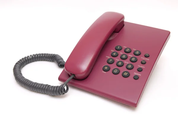 Färgstark telefon på vit bakgrund — Stockfoto