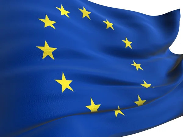 EU vlag close-up Stockfoto