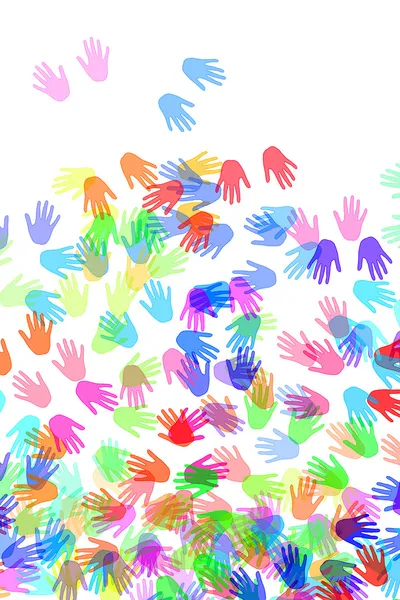 stock image Hands of different colors