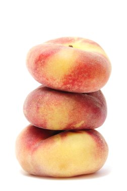 Chinese flat peaches clipart
