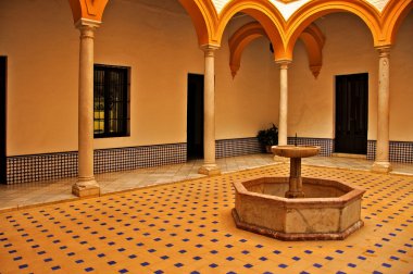 Alcazar of Seville, in Spain clipart