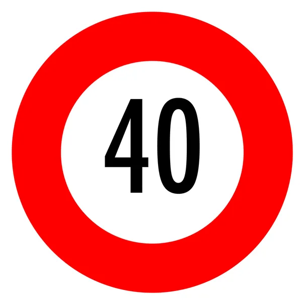 Speed limit sign — Stock Photo, Image