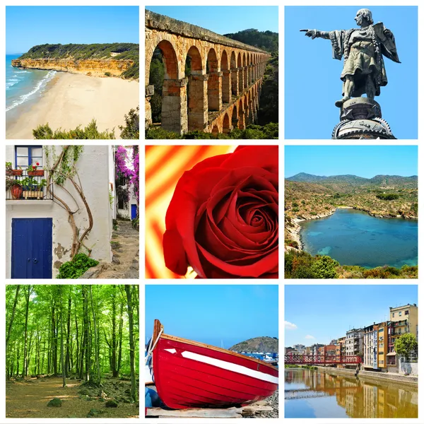 stock image Catalonia collage