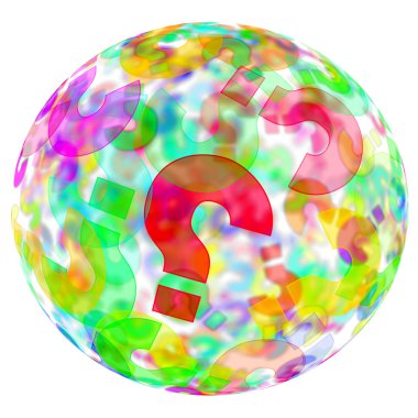 Question marks background clipart