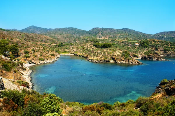 Widok cap de creus, costa brava, Hiszpania — Zdjęcie stockowe