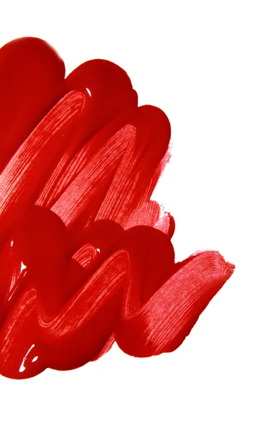 Coups de pinceau rouge — Photo