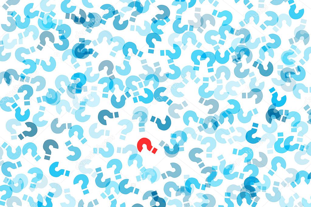 Question marks background