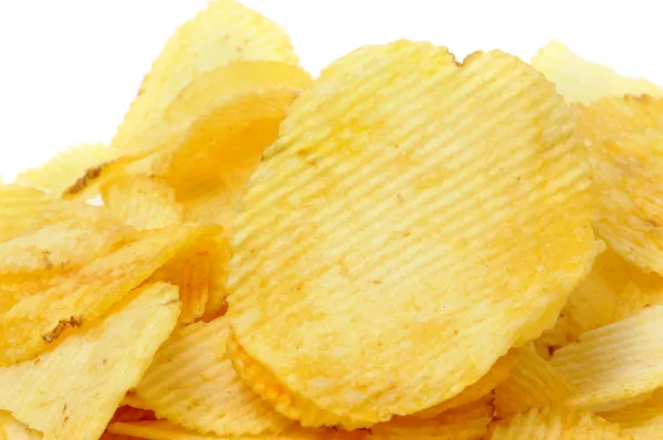 Ruffled potato chips — Stock Photo, Image