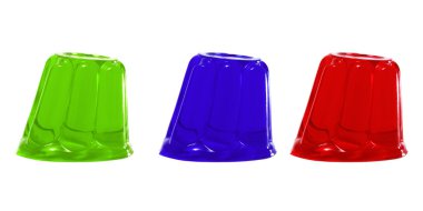 Gelatin of different colors clipart