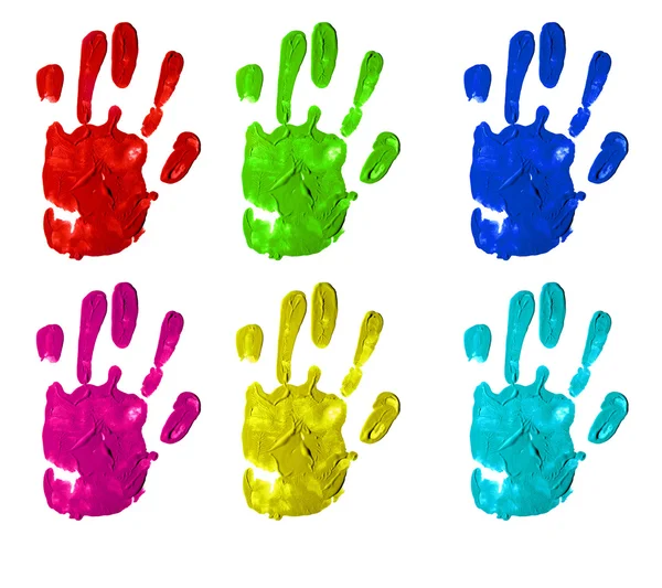 Colors Handprint — Stock Photo, Image