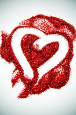 Glitter heart clipart