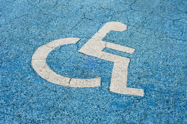 Permesso di parcheggio per disabili — Foto Stock