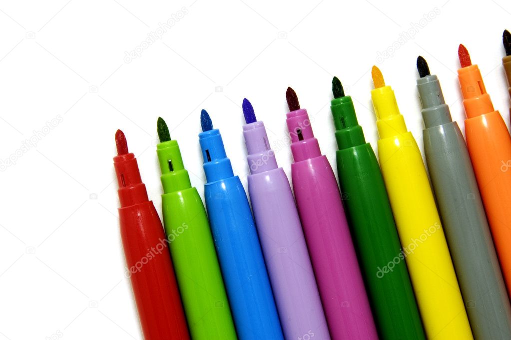 Colored markers Stock Photo by ©nito103 3874948