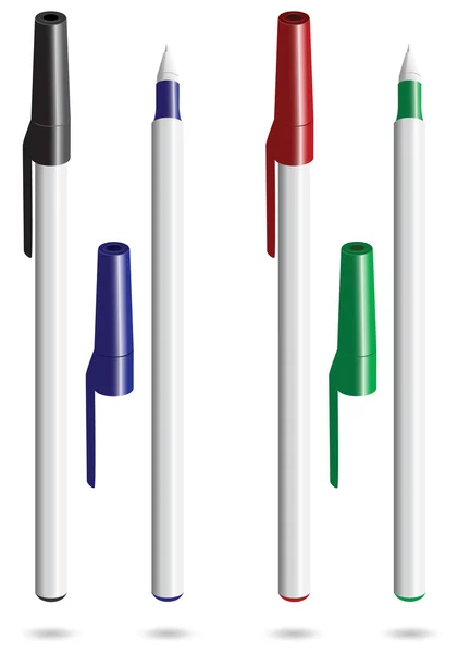 Ballpoint pen vector illustration. — Stock Vector