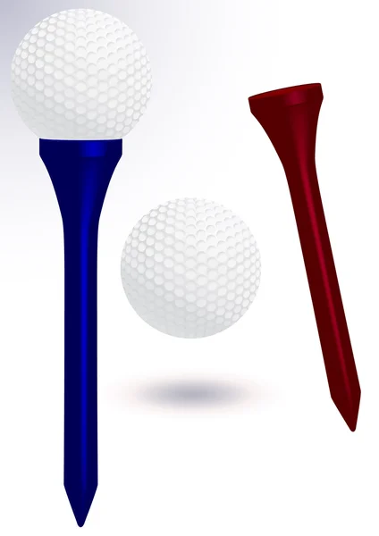 Golfbal vector illustratie. — Stockvector