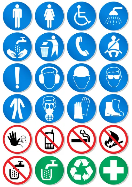 Vector set of different international communication signs. — Stock Vector