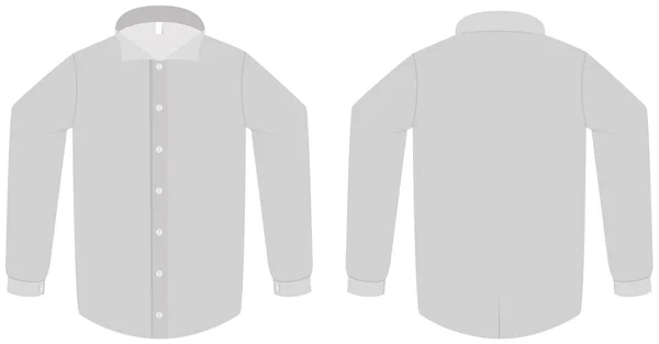 Dress shirt or blouse template vector illustration. — Stock Vector