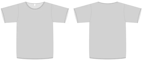 Grundläggande unisex t-shirt mall vektor illustration. — Stock vektor