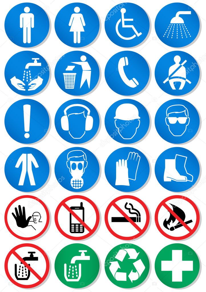 Vector Set Of Different International Communication Signs Stock 