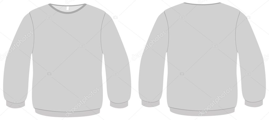 Basic Sweater template vector illustration.