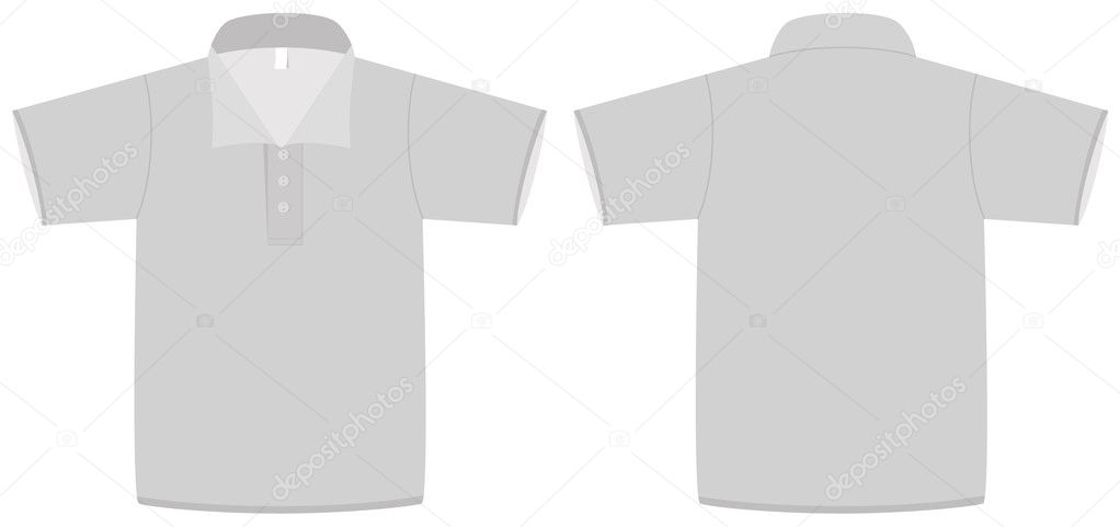 Polo shirt template vector illustration.