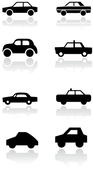 Набор векторных символов автомобиля. — стоковый вектор