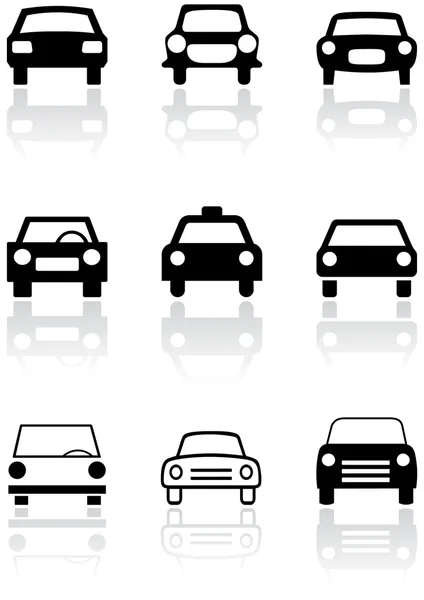 Ensemble vectoriel de symbole de voiture. — Image vectorielle