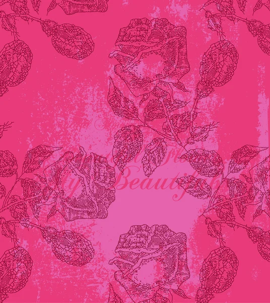 バラのパターン — ストックベクタ