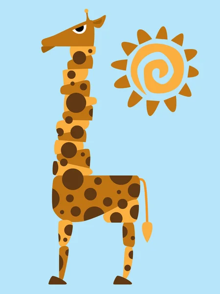 Giraf — Stockvector
