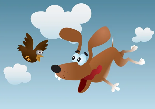 Flyvende hund – Stock-vektor