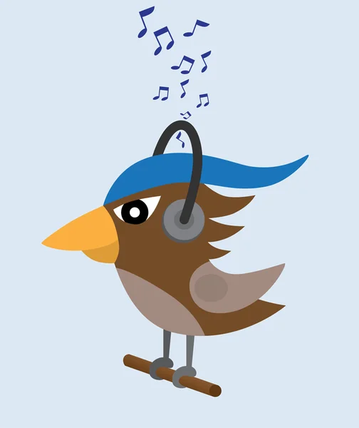 Muzyka ptaki — Wektor stockowy