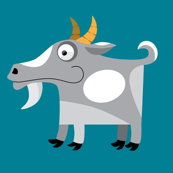 Billy goat cartoon — Stockvector