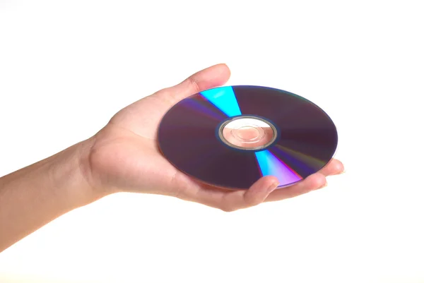 Disc in hand — Stock Photo, Image
