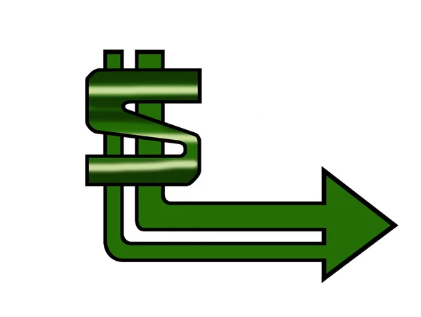 Znak dolara — Zdjęcie stockowe